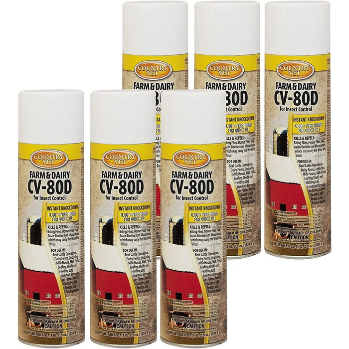Country Vet CV-80D Farm and Dairy Aerosol Fly Spray 18.5 oz. Country Vet