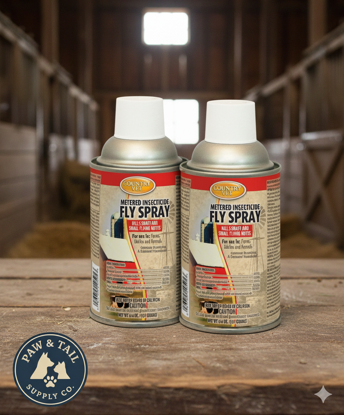 Country Vet Metered Fly Control Spray Refill 30 Day Supply 2-Pack