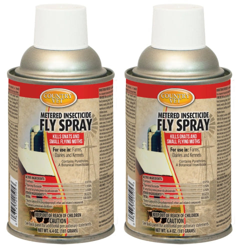 Country Vet Metered Fly Control Spray Refill 30 Day Supply 2-Pack