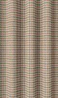 Houndstooth Drapes (Orange & Green)