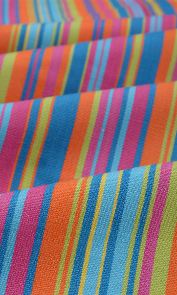 Cotton Curtain Panels (Pink/ Blue) Extra Long Short Wide