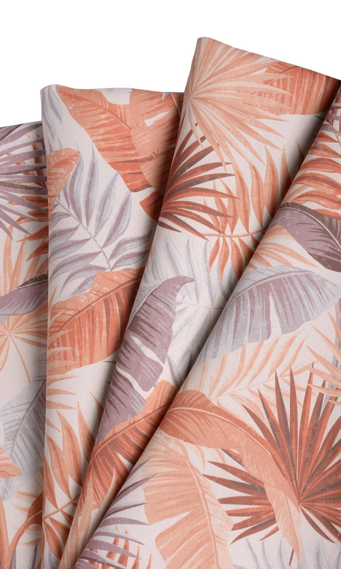 Botanical Floral Any Size Style Curtains (Burnt Orange)