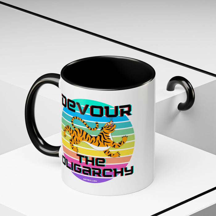 Devour The Oligarchy Accent Coffee Mug 11oz