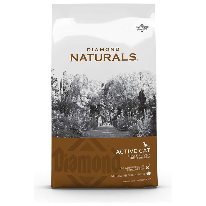 Diamond Naturals Active Cat Chicken Meal & Rice Formula 6 lbs. Diamond Natural