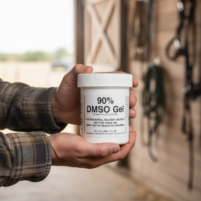 DMSO 90% Gel Pure Dimethyl Sulfoxide Industrial Solvent Pyrogen-Free 4 oz.