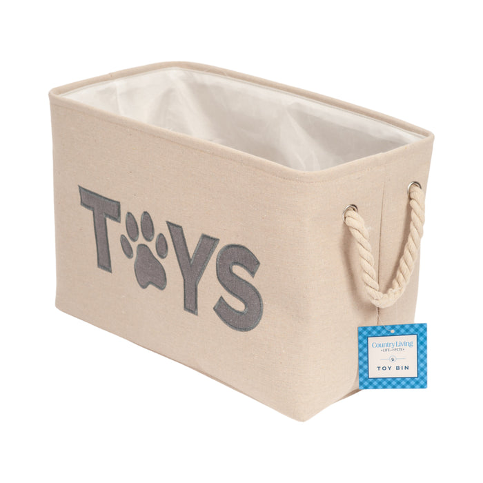 Dog Country Living Foldable Fabric Toy Storage Bin - Convenient Organizer Pet Accessories
