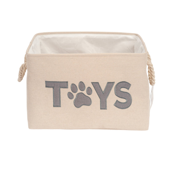 Dog Country Living Foldable Fabric Toy Storage Bin - Convenient Organizer Pet Accessories