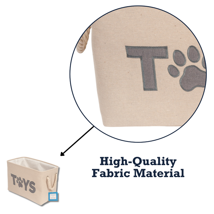 Dog Country Living Foldable Fabric Toy Storage Bin - Convenient Organizer Pet Accessories