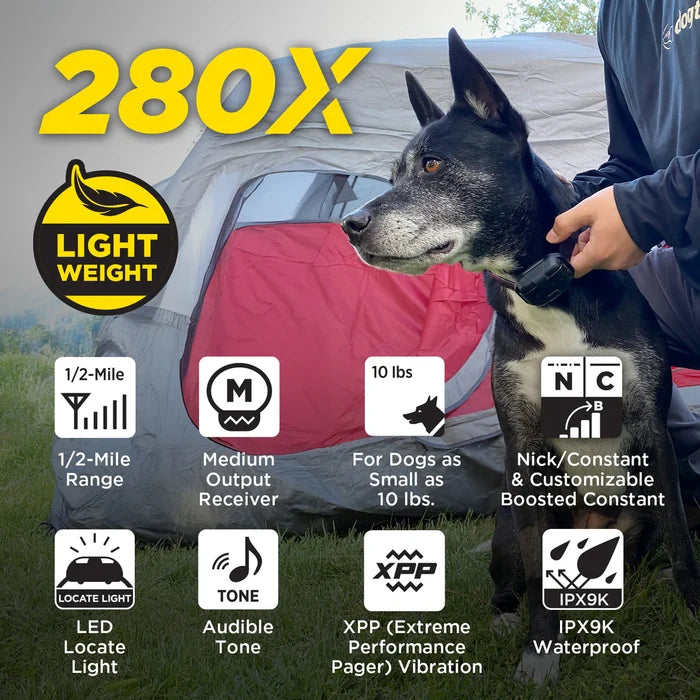 Dogtra Add a Collar for 280x Blue Led Dog E-collar Waterproof