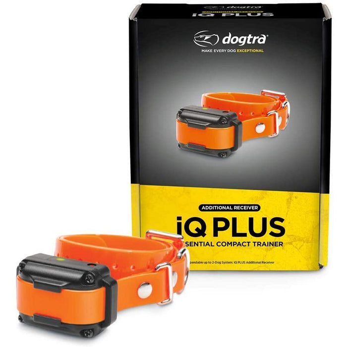 Dogtra iQ Plus Additional Receiver Orange Strap 400-Yard Range Waterproof Small Dogs 10+ lbs