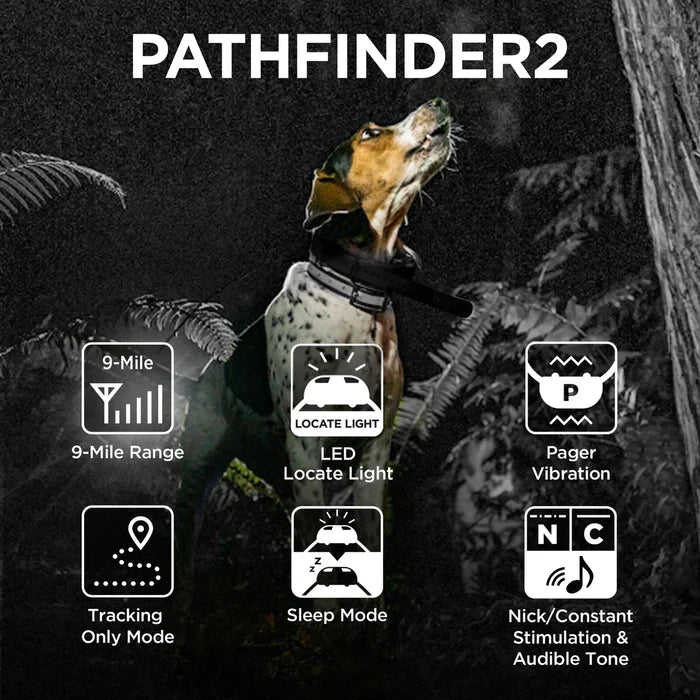 Dogtra Pathfinder2 Extra Receiver Collar Black