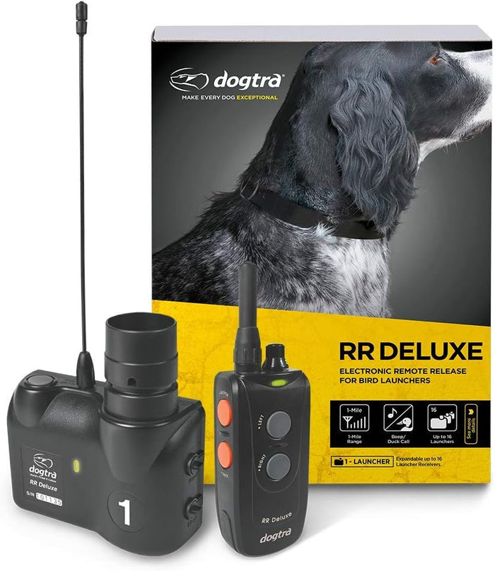 Dogtra Remote Release Deluxe Remote Launcher Black Advanced Training System for Dogs