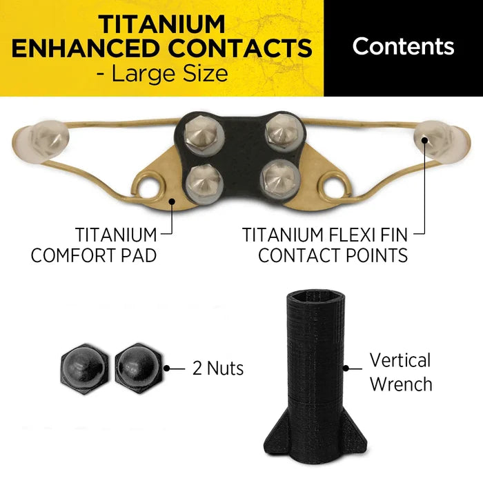 Dogtra Titanium Enhanced Contact Point Large Comfort Pad for Big Dogs