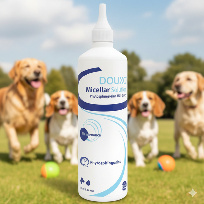 Douxo Micellar Pet Ear Cleanser Solution 4.2 oz Hypoallergenic Ear Cleaner