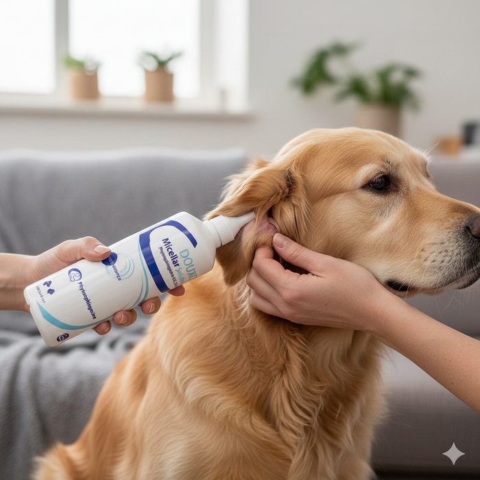Douxo Micellar Pet Ear Cleanser Solution 4.2 oz Hypoallergenic Ear Cleaner