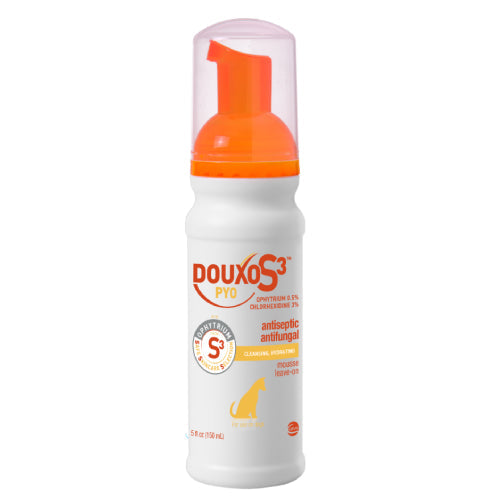 Douxo S3 PYO Mousse Dogs No-Rinse Skin Coat Care 5.1 oz