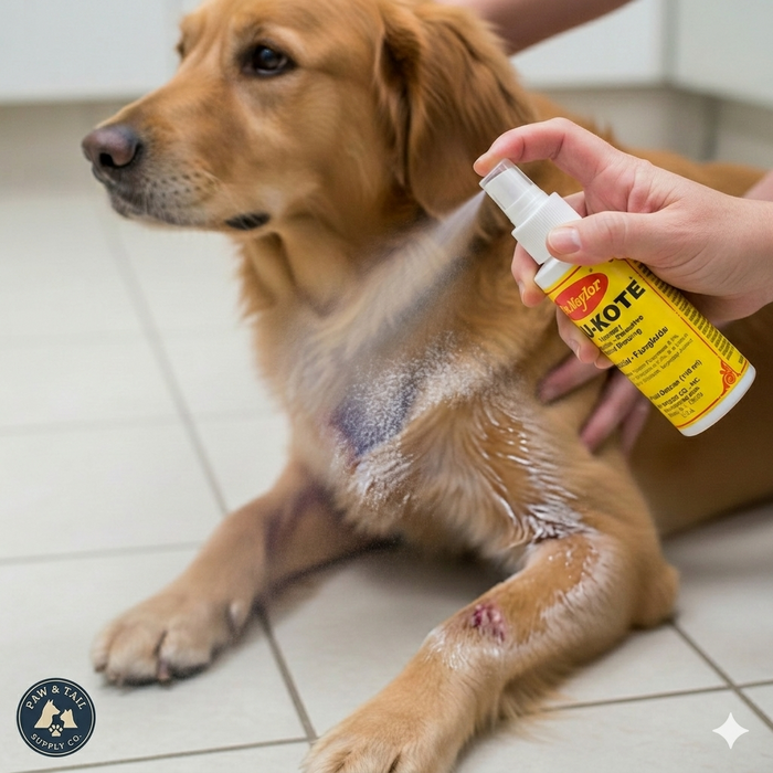 Dr. Naylor Blu-Kote 4 oz Pump Spray – Animal Skin Care & Grooming Support