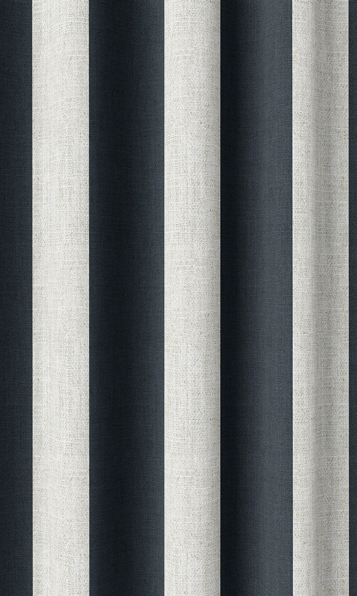 Striped Print Home Décor Fabric By the Metre (Blue/ White)