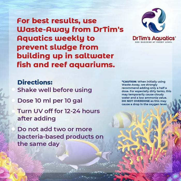 DrTim’s Aquatics Reef Waste-Away Natural Aquarium Cleaner 16 oz. Dr. Tim’s Aquatics