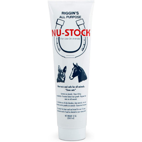 Durvet Nu-Stock Wound Cream Mange Ringworm Cuts Animals 12 oz.