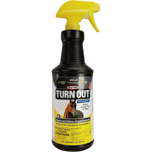 Durvet Turn Out Sweat Insecticide & Fly Repellent Spray 32 oz. for Horses & Dogs