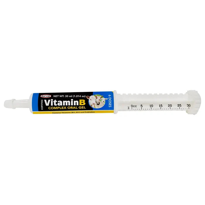 Durvet Vitamin B Complex Oral Gel for Goats Sheep & Calves 30 mL
