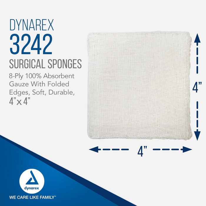 Dynarex Non-Sterile Medical Gauze Sponges First Aid Supply 4x4 200 Count