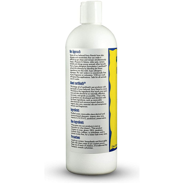 Earthbath Hypoallergenic Pet Shampoo Fragrance Free 16 fl. oz Earthbath