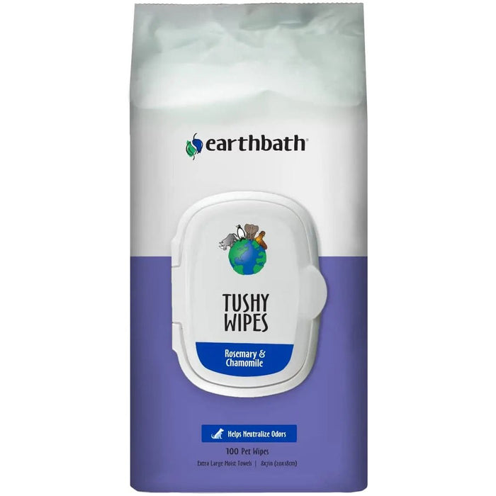 Earthbath Tushy Wipes Rosemary & Chamomile 100 Count Earthbath