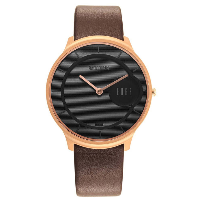 Edge Baseline Black Dial Stainless Steel Strap Watch 1843WL03