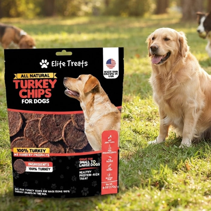 Elite Treats Turkey Dog Treats USA Made Perfect Training Treats 6 oz.