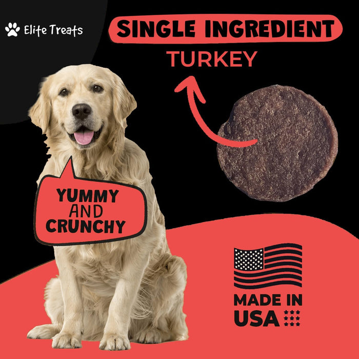 Elite Treats Turkey Dog Treats USA Made Perfect Training Treats 6 oz.