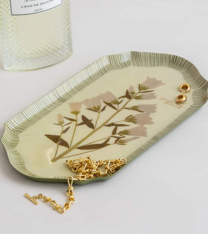 Enamel Shaped Edge Tray