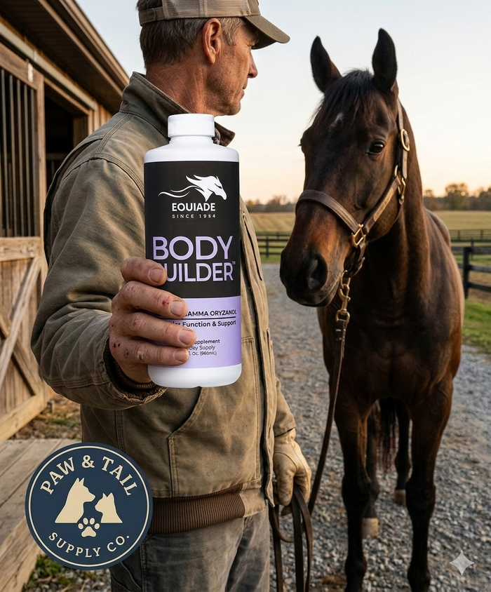 Equiade Body Builder Oil Supplement 32 oz. Coat Shine & Muscle Support for Animals