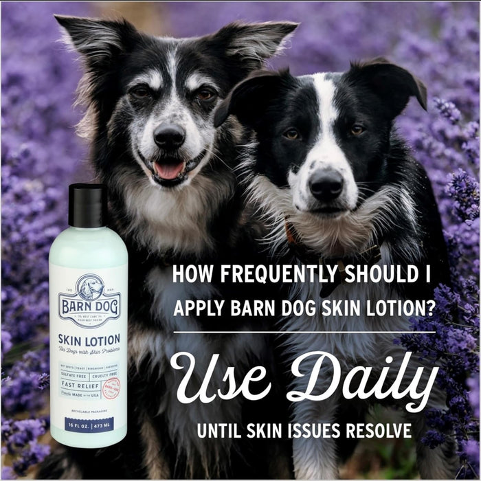 Equiderma Barn Dog Skin Lotion Topical Solution for Dogs 16 oz.