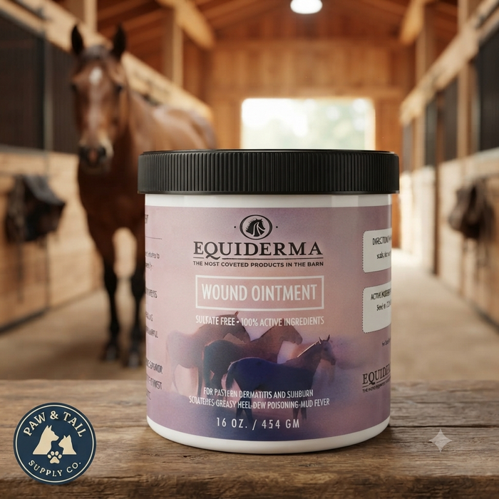 Equiderma Wound Ointment for Horses Skin Care Formula 16 oz.