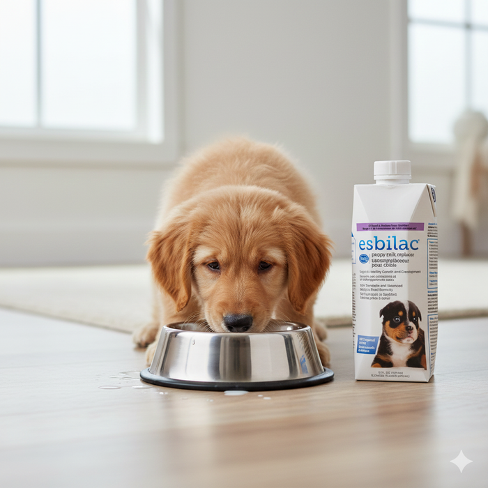 Esbilac Puppy Milk Replacer Liquid Complete Balanced Digestible Nutrition 16oz. 4-Pack