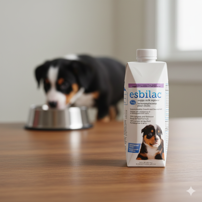 Esbilac Puppy Milk Replacer Liquid Complete Balanced Digestible Nutrition 16oz. 4-Pack