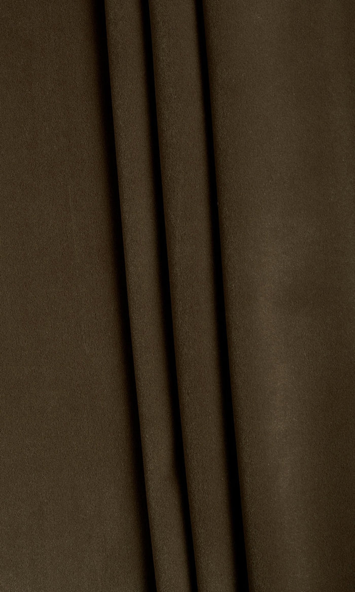 Velvet Home Textile Fabric Material By the Metre (Cocoa Brown)