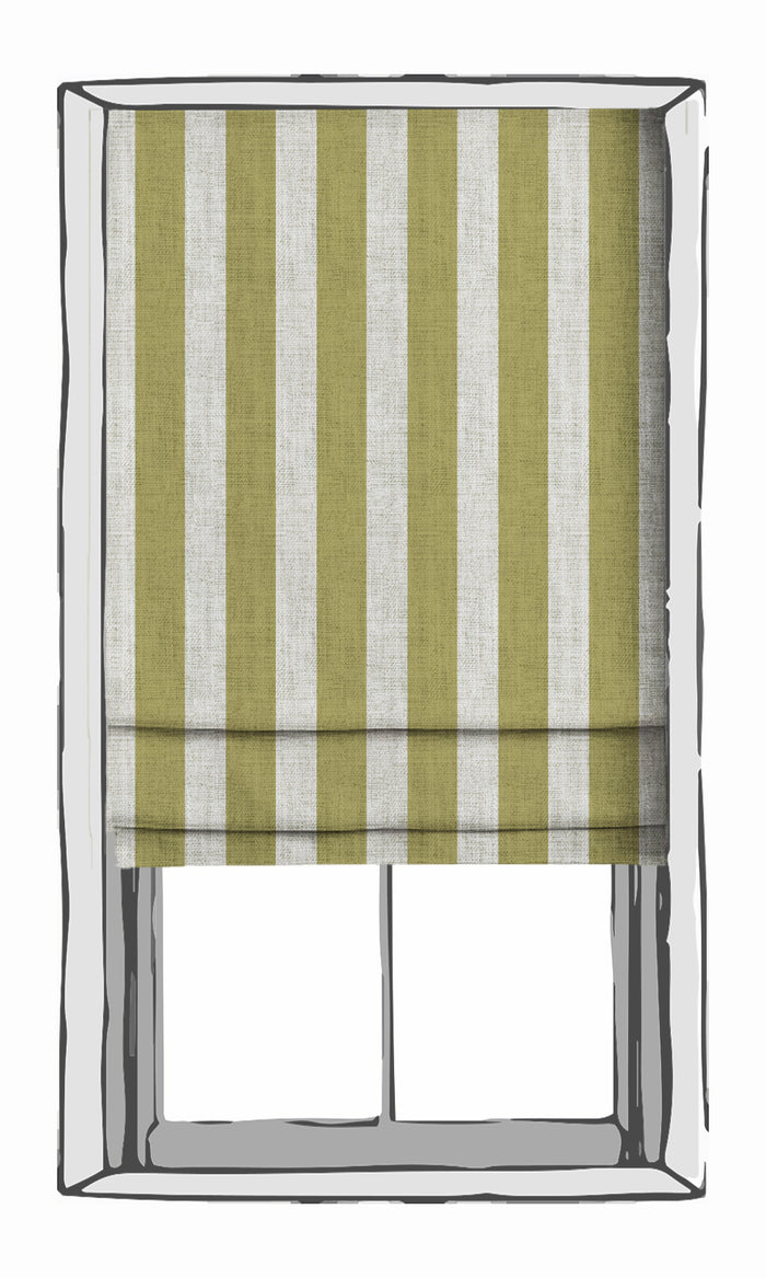 Striped Drapes (Chartreuse Green/ White) Extra Long Short Wide