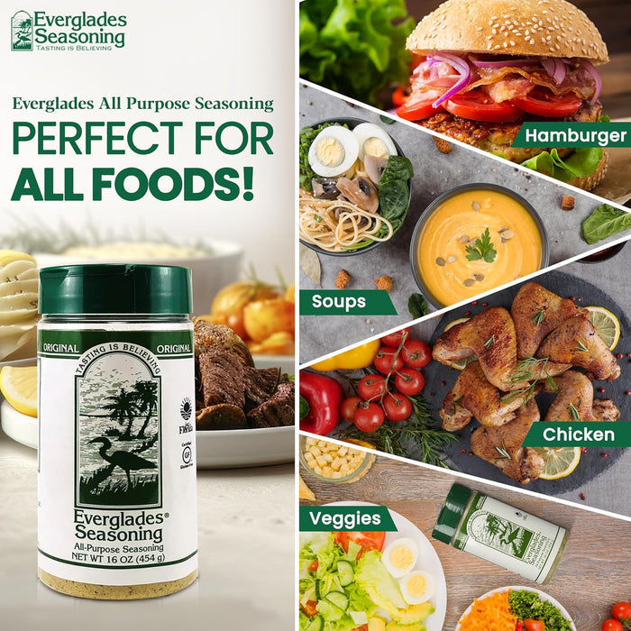 Everglades All Purpose Seasoning 16 oz. Southern Herbs & Spices Blend