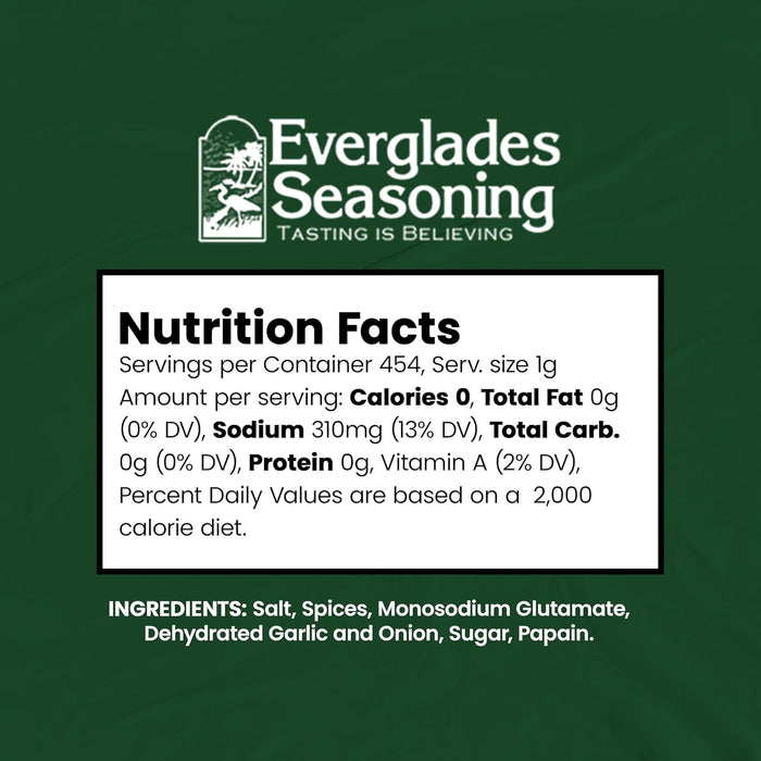 Everglades All Purpose Seasoning 16 oz. Southern Herbs & Spices Blend
