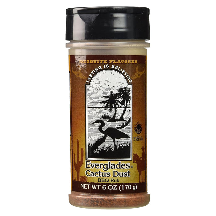 Everglades Cactus Dust BBQ Rub 6 oz. Mesquite Caramelizing Blend Made in USA