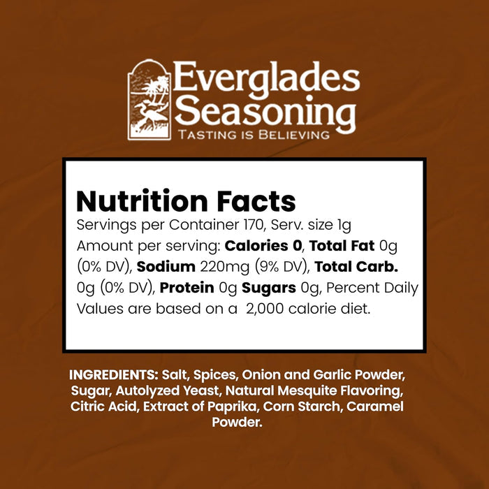 Everglades Cactus Dust BBQ Rub 6 oz. Mesquite Caramelizing Blend Made in USA
