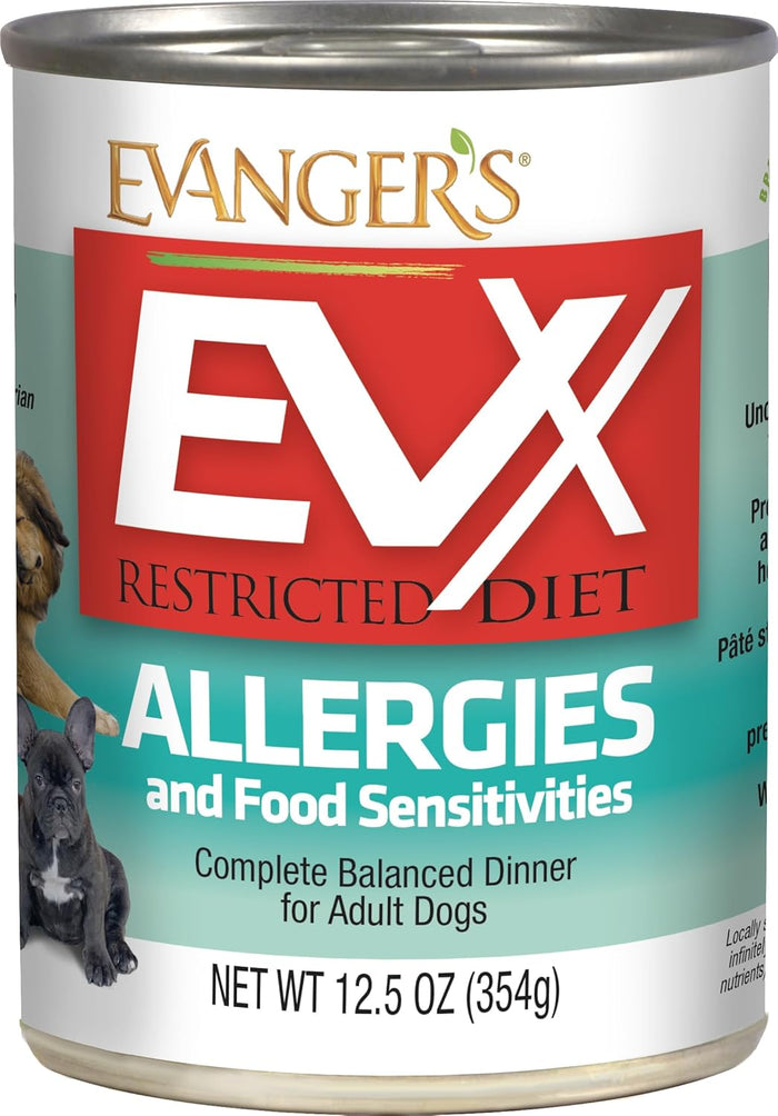Evx Restricted Diet Allergies & Food Sensitivities for Dogs 12.5 oz Grain-Free 12PCK