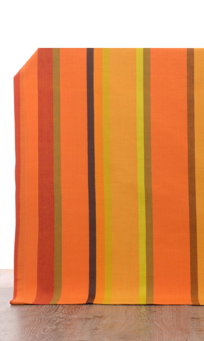 Cotton Curtain Panels for Living, Bedroom, Kitchen, Bathroom (Orange)