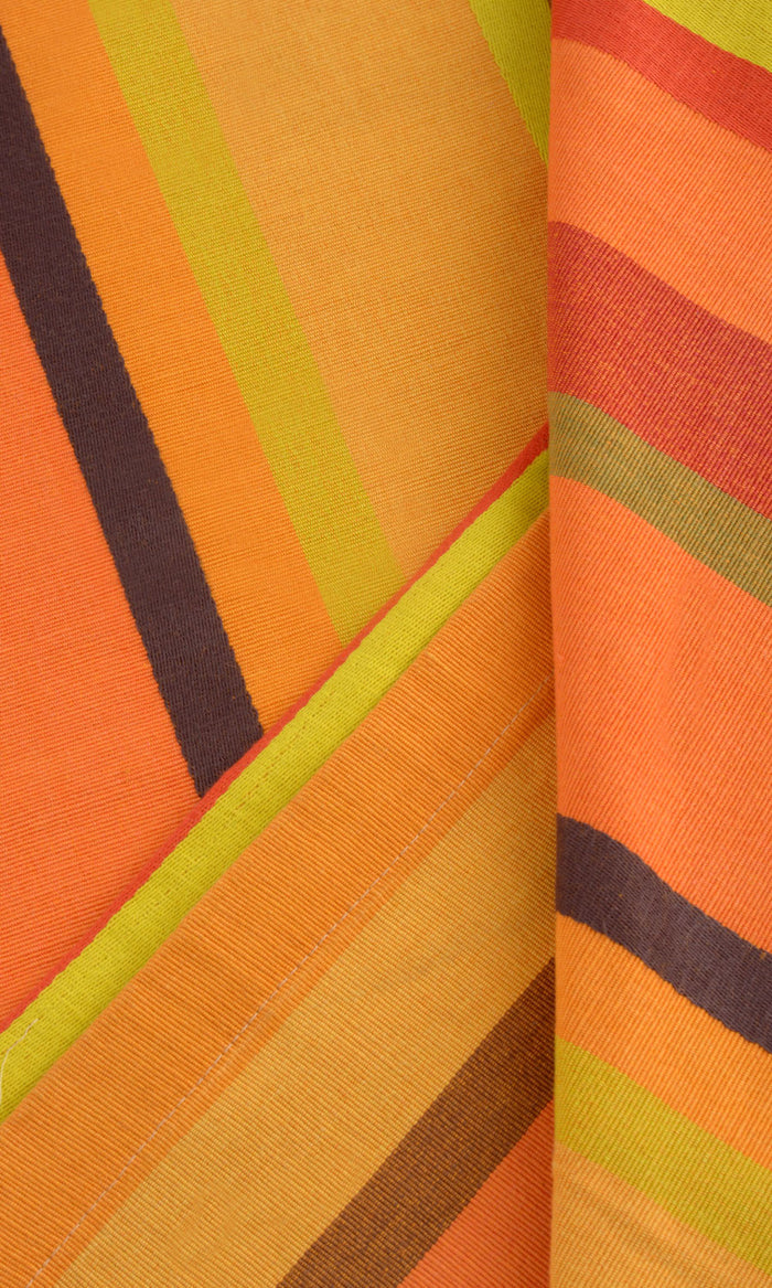 Cotton Curtains / Drapes / Window Drapery Panels (Orange)