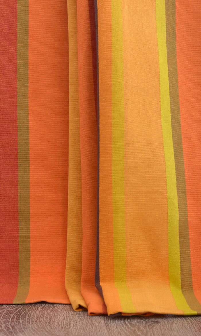 Cotton Made-to-Measure Curtains (Orange)