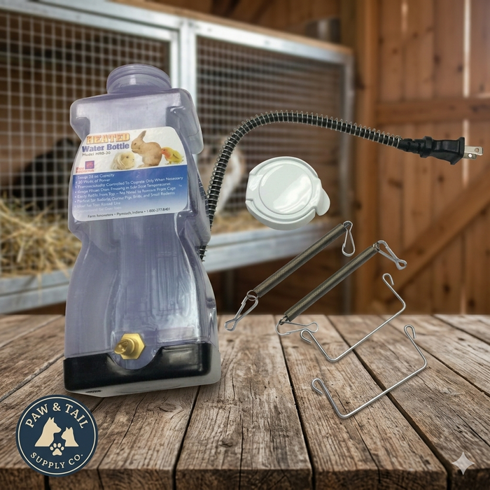 Farm Innovators HRB-20 Heated Water Bottle 32oz for Rabbits & Small Pets