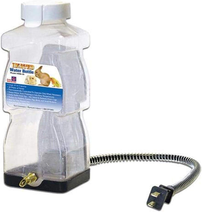 Farm Innovators HRB-20 Heated Water Bottle 32oz for Rabbits & Small Pets